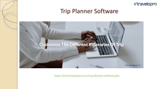 Trip Planner Software