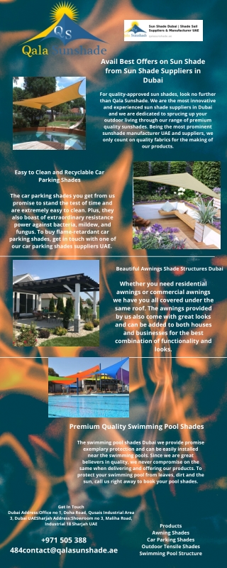 Sun Shade from Sun Shade Suppliers in Dubai
