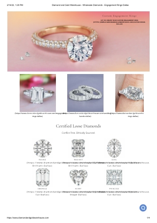 Wholesale Diamonds and Engagement Rings Dallas TX