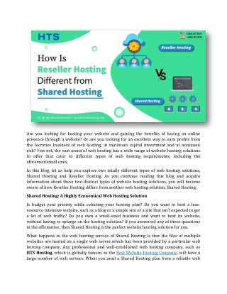 How Is Reseller Hosting Different from Shared Hosting