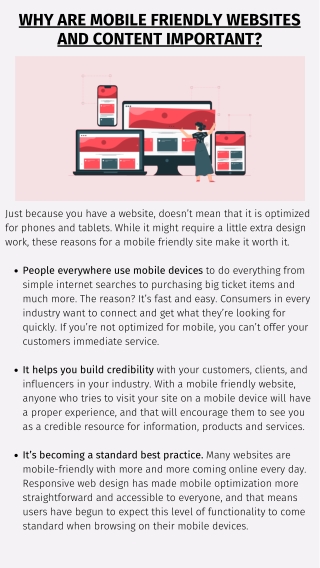 Why Are Mobile Friendly Websites and Content Important?