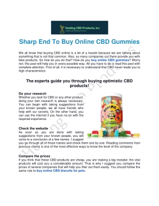Buy Online CBD Gummies in Cape Coral | Healing CBD Products