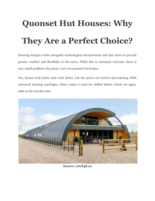 Quonset Hut Houses_ Why They Are a Perfect Choice_