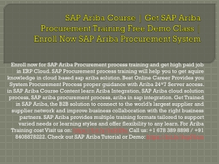 Learn SAP Ariba Sourcing Training | Get SAP Ariba Training Materials | SAP Ariba