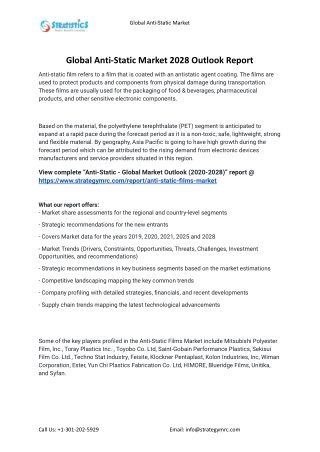 2021 Anti-Static Industry Global Analysis Report