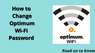 How to Change Optimum Wi-Fi Password