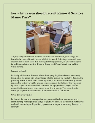 Best House Clearance in Manor Park.