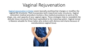 Vaginal Rejuvenation
