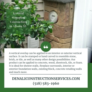 Vertical Stamping Contractors in Albany NY