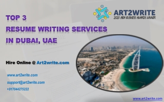 Top Resume Writing Services in Dubai, UAE. Hire Online - Art2write.com