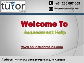 Assessment Help PPT