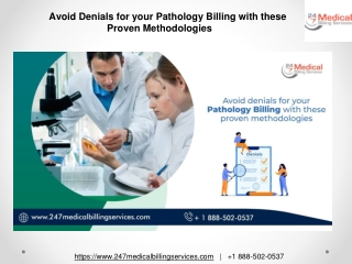 Avoid Denials for your Pathology Billing with these Proven Methodologies