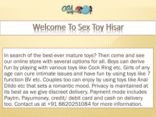 Welcome To Sex Toy In Hisar - Goasextoy