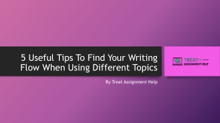 5 Useful Tips To Find Your Writing Flow