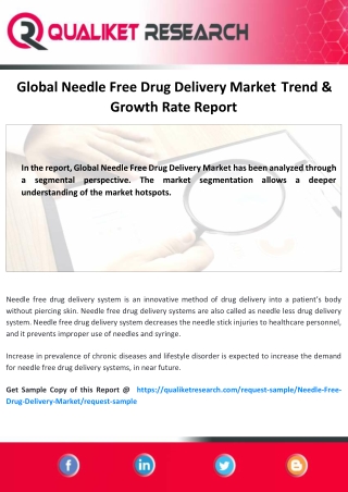 Global Needle Free Drug Delivery Market