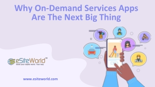 Why On-Demand Services Apps Are The Next Big Thing