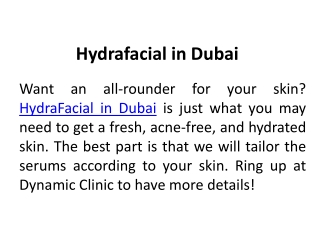 5 Reasons Why You Need to Try a HydraFacial
