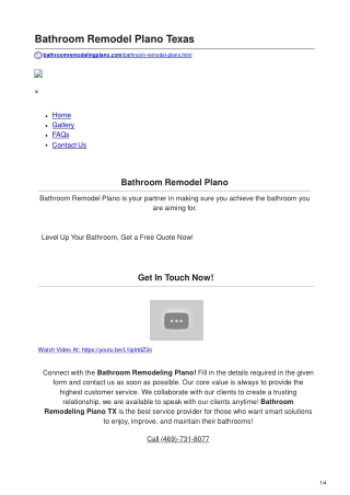 bathroom remodel plano texas