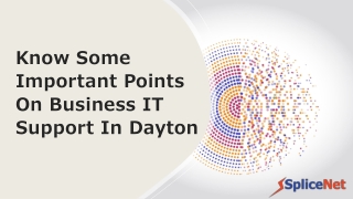 Know Some Important Points On Business IT Support In Dayton​