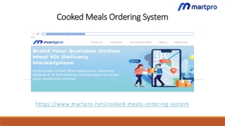 Cooked Meals Ordering System