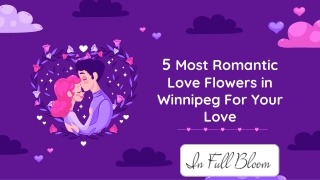 5 Most Romantic Love Flowers in Winnipeg For Your Love