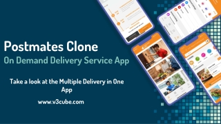 Postmates Clone - On Demand Delivery Service App