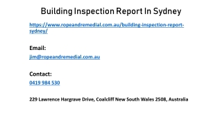 Why Building Report Sydney Required & Latest Industrial Technology?