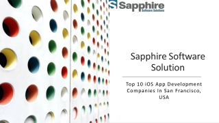 Top 10 iOS App Development Companies In San Francisco-USA