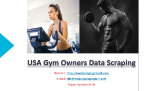 USA Gym Owners Data Scraping