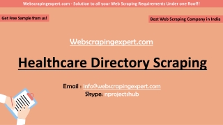 Healthcare Directory Scraping