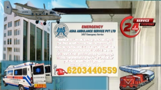 Take Train Ambulance Service in Delhi with quick response |ASHA