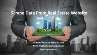 Scrape Data From Real Estate Website