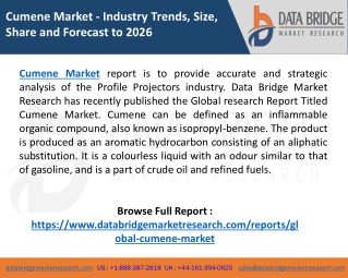 Cumene Market expected to rise to an estimated value of USD 28.94 billion by 2026