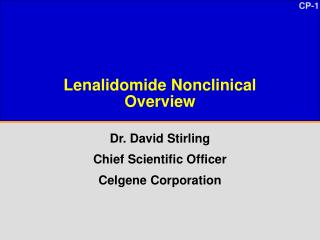 Lenalidomide Nonclinical Overview