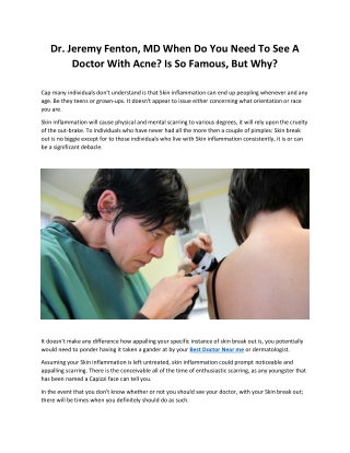 Dermatologist Doctor