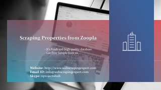 Scraping Properties from Zoopla