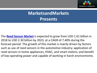 Worldwide Reed Sensor Market Overview by Region, Type, Application and Forecast