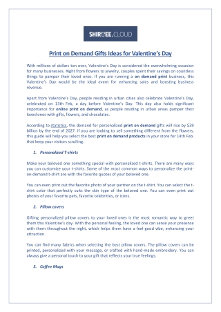 Print on Demand Gifts Ideas for Valentine’s Day