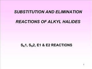 SUBSTITUTION AND ELIMINATION REACTIONS OF ALKYL HALIDES
