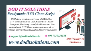 Readymade OYO Clone System - DOD IT Solutions