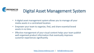 Digital Asset Management System | Credencys