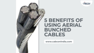 5 Benefits Of Using Aerial Bunched Cables