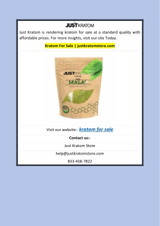 Kratom For Sale | justkratomstore.com