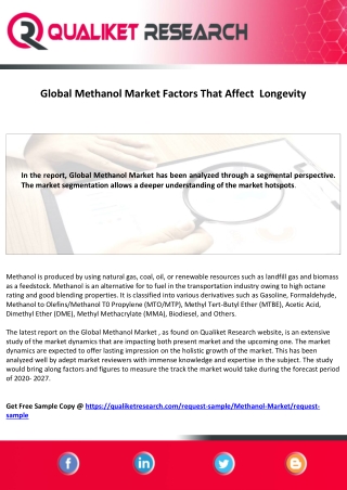 Methanol Market
