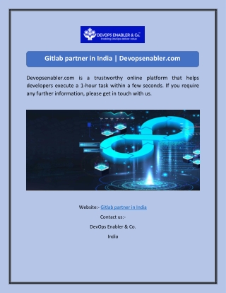 Gitlab partner in India  Devopsenabler