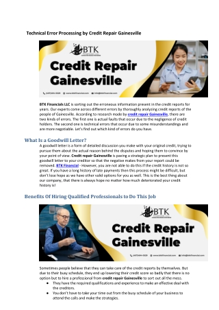 Best Fastest Credit Repair Gainesville Services