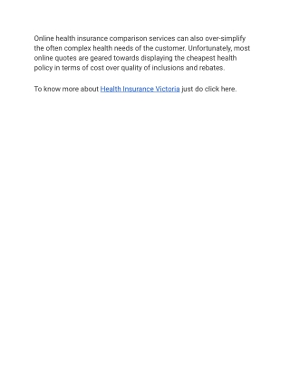 Health Insurance Victoria