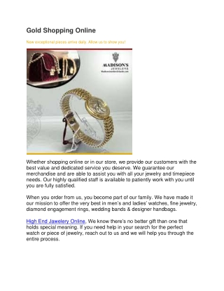 Buy Fashion Jewelry Online