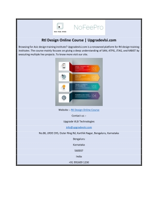 Rtl Design Online Course