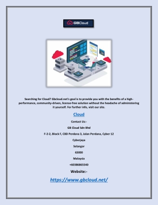Cloud | Gbcloud.net